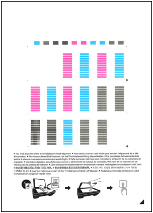 Canon : PIXMA Manuals : E410 Series :Aligning The Print Head